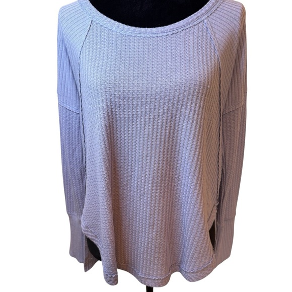 Ruff Hewn | Periwinkle Thermal Knit Top | Sz PL - Picture 1 of 7